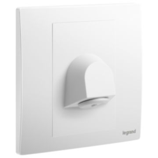 [281147mw] LEGRAND Mallia Senses 1 gang switched fused connection unit with cord outlet  13A  Matt White