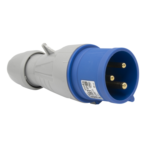 [555234] LEGRAND Straight plug P17 - IP44 - 200/250 V~ - 32 A - 2P+E