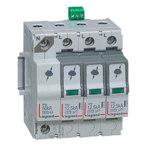 [412275]  LEGRAND Surge Protector 3p+n 50ka TT TNC TNS