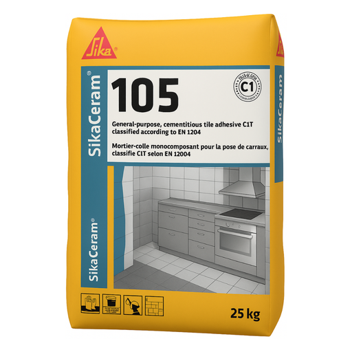 SIKA SikaCeram 105 (Grey) - C2ET - Tiles adhesive pocket 20KG