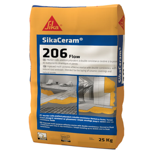 SIKA SikaCeram 206 (White) - C2S2 - Tiles adhesive pocket 22KG