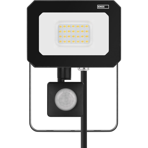 [ZS2333] EMOS Floodlight Led 30W 4000K 3000Lm With Pir 8M 143X175X52Mm Simpo