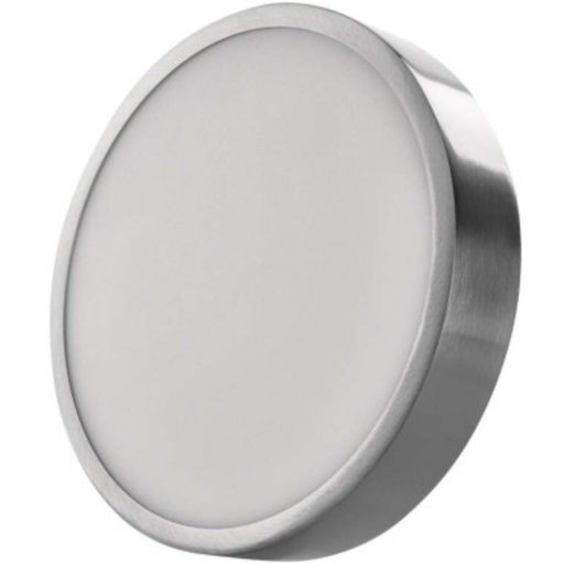 [ZM5243] EMOS Lamp Led Sallie 21W Cct 1900Lm Dia 225Mm 42Mm Epais Brushed Nickel Nexxo