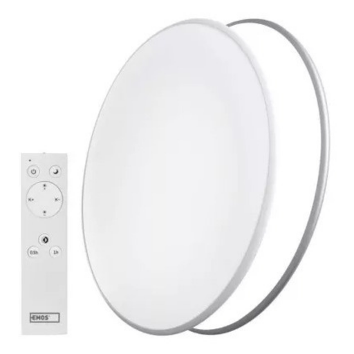 [ZM5165] EMOS Lamp Led Sallie 24W Cct Dimmable Timer Remote Auto On Dia 360Mm 58Mm Metal Base Methacrylate Diffuse