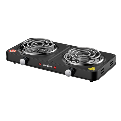 [KECC002B] DECAKILA Hot Plate Double Electric Stove Stainless Burner Cap 1000W