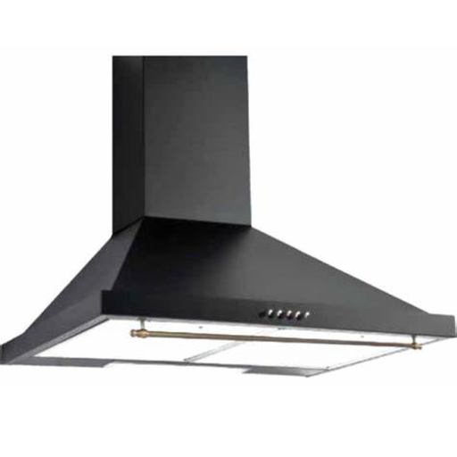 [GUSTO 60 BLACK] FERRE Black Pyramidal Hood 60Cm 