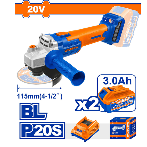 [WLAPM22] WADFOW Lithium-Ion Angle Grinder