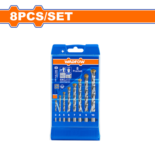 [WMJ6B08] WADFOW 8 Pcs Masonry Drill Bits Set