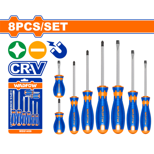[WSS1408] WADFOW 8 Pcs Screwdriver Set