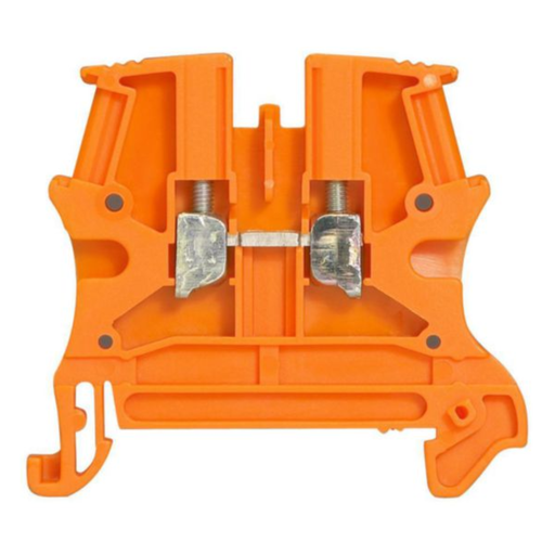 [037120] LEGRAND Viking 3 screw terminal block with 1 junction 1 input 1 output section 2.5mm² - pitch 5mm - orange