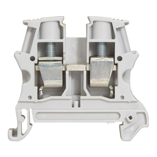 [037163] LEGRAND Viking 3 screw-through terminal block with 1 junction, 1 input, 1 output, 10mm² section - 10mm pitch - grey