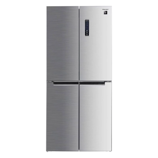 [SJ-FH560-HS] SHARP 560L/401L Compact French Door Refridgerator Silver