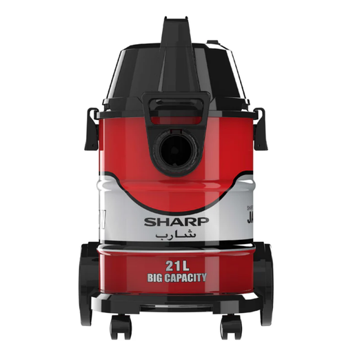 [EC-WD1621-Z] SHARP Barrel Canister Wet & Dry Red Vacuum Cleaner 1600W
