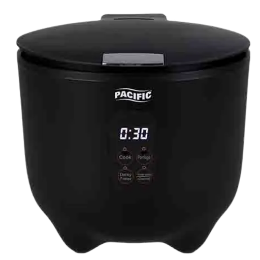 [JAR-100BG(Black)] PACIFIC Electric Digital Rice Cooker Black 1L