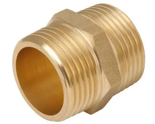 EASYFIT Threaded Brass Fitting Nipple 1''