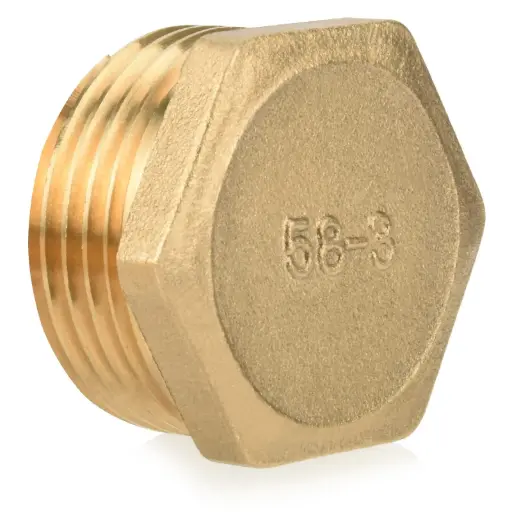EASYFIT Threaded Brass Fitting Plug Male 1/2''