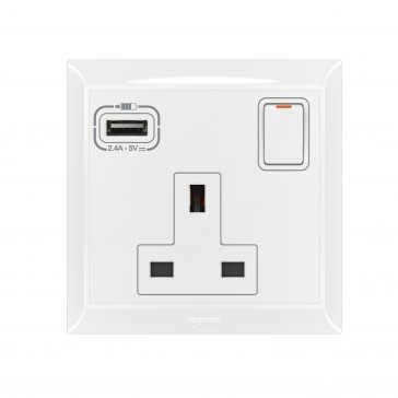 [617658] LEGRAND Belanko S switch socket 13a usb
