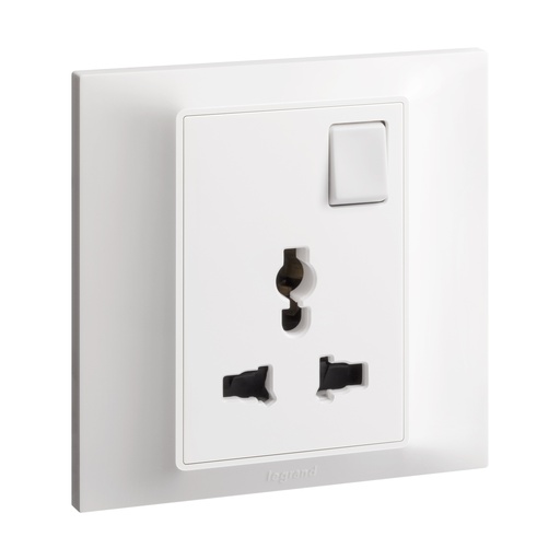 [617667] LEGRAND Belanko S switch socket multistandard 3*13a