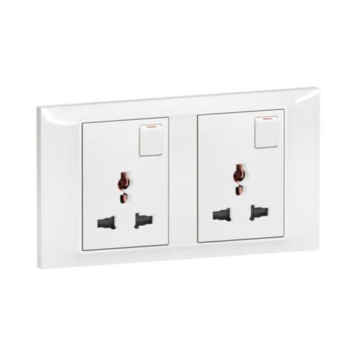 [617669] LEGRAND Belanko S switch socket 13a 2gang multistandard