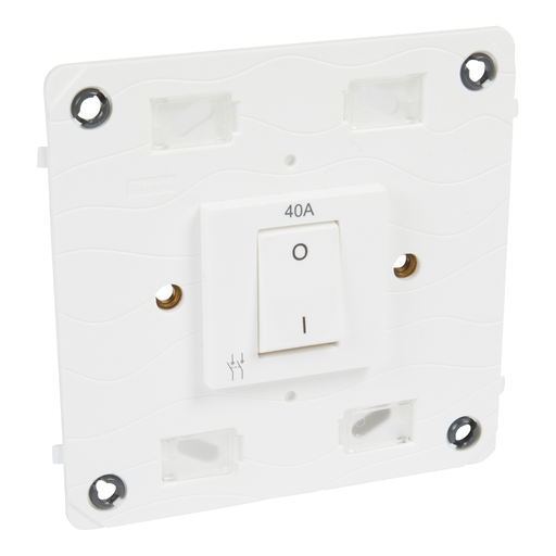 [572081] LEGRAND Arteor™ White Double Pole Switch 40amp