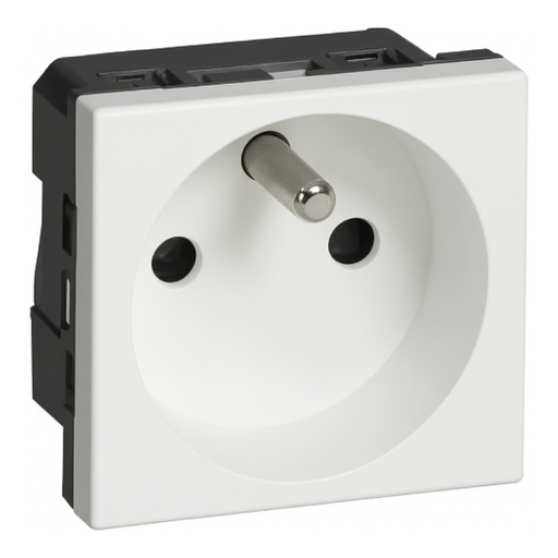 [572021] LEGRAND Arteor™ White Socket 2p+t 16a 2mod
