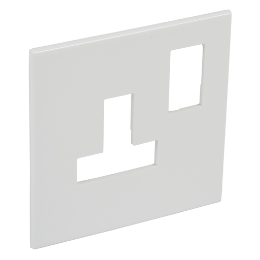[575090] LEGRAND Arteor™ White Faceplate Switch Socket 1g 