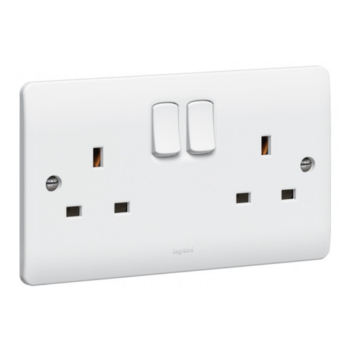 [730076] LEGRAND Synergy™ Switch Socket 13a 2g White