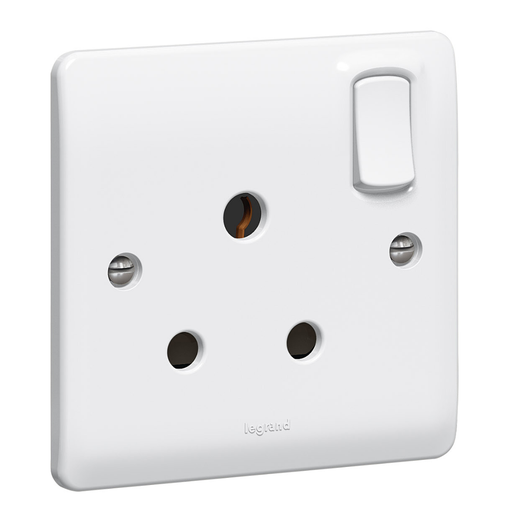 [730089] LEGRAND Synergy™ Socket outlet - 1 gang switched - 15 A 250 V~ - White